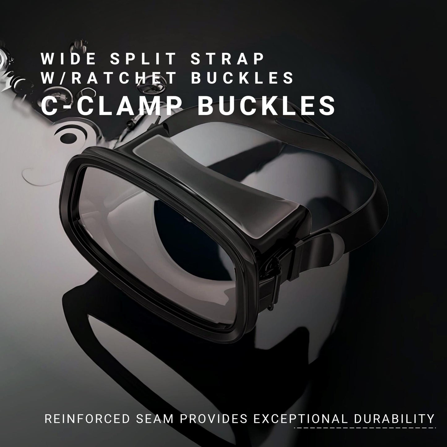 ATACLETE Bermuda High-Volume, Pararescue Dive Mask