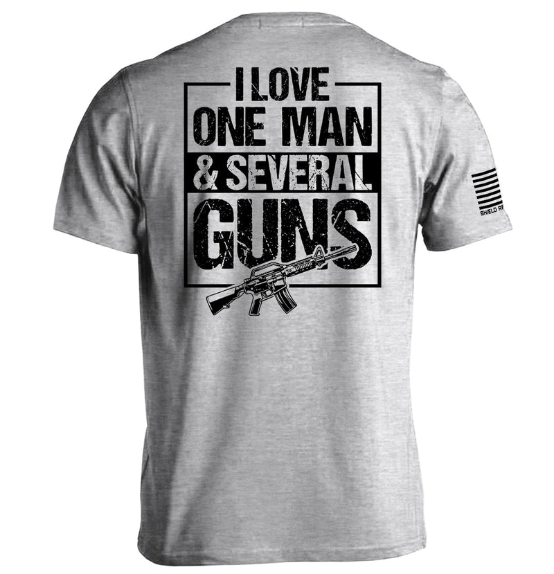 Load image into Gallery viewer, I Love One Man &amp; Several Guns (Back Print)

