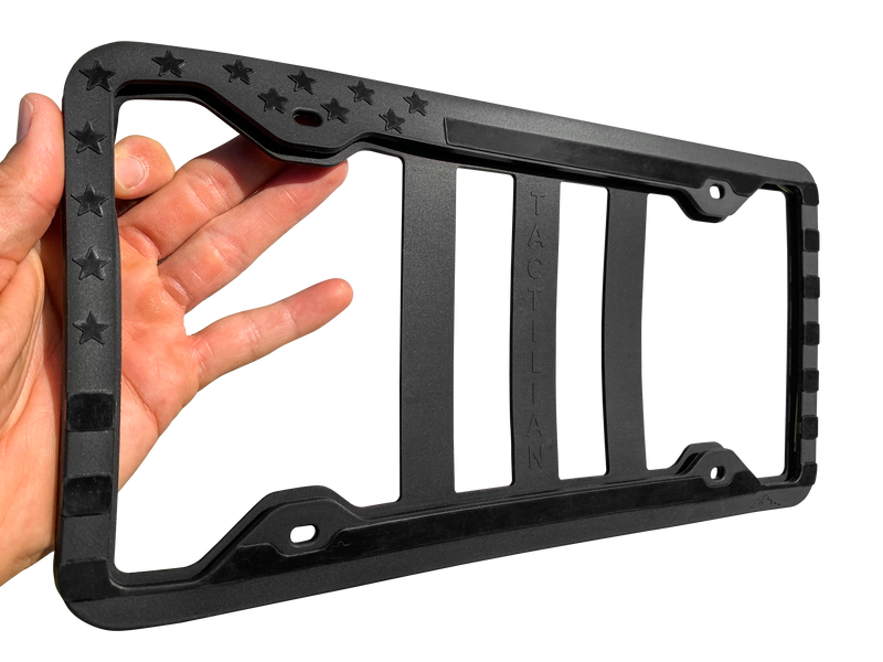 Load image into Gallery viewer, Silicone American Flag License Plate Frame - Anti-Rattle, Anti-Scratch
