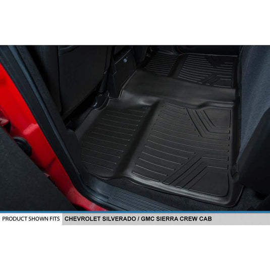 Smart Trim™ Custom Fit Floor Liners For 2007-2013 Silverado/Sierra 1500 Crew Cab - 2007-2014 2500/3500 HD Crew Cab