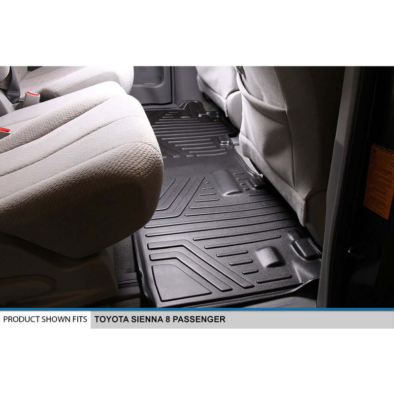 Load image into Gallery viewer, SMARTLINER Custom Fit Floor Liners For 2011-2012 Sienna (8 Passenger Model with Power Folding 3rd Row Seats)
