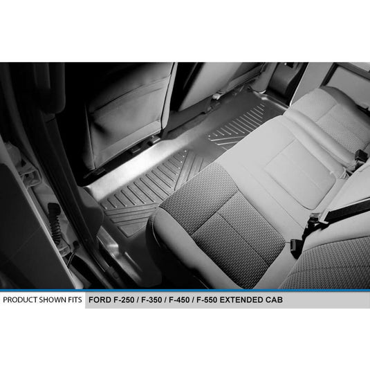 SMARTLINER Custom Fit Floor Liners For 2012-2016 Ford F-250/F-350 Super Duty SuperCab with Raised Drivers Side Pedal