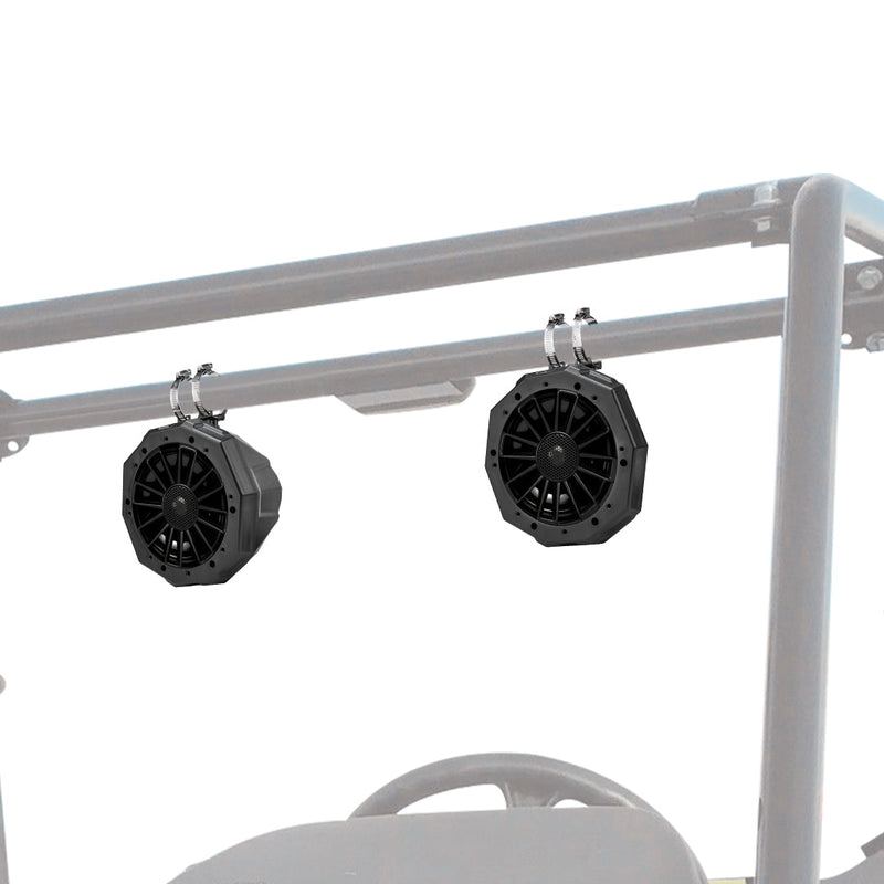 Load image into Gallery viewer, Universal 6.5" Speaker Cage Swivel Pods with 1.75 to 2" Mounting Clamps
