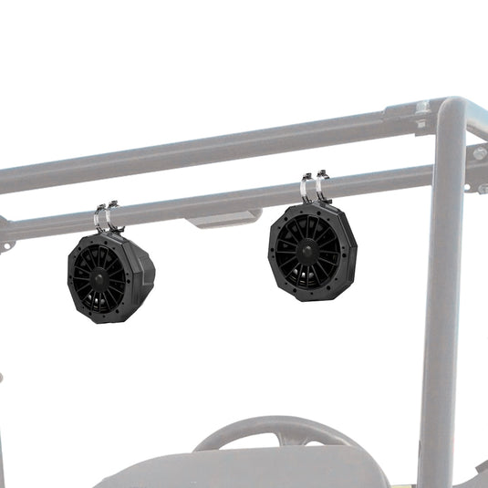 Universal 6.5" Speaker Cage Swivel Pods with 1.75 to 2" Mounting Clamps