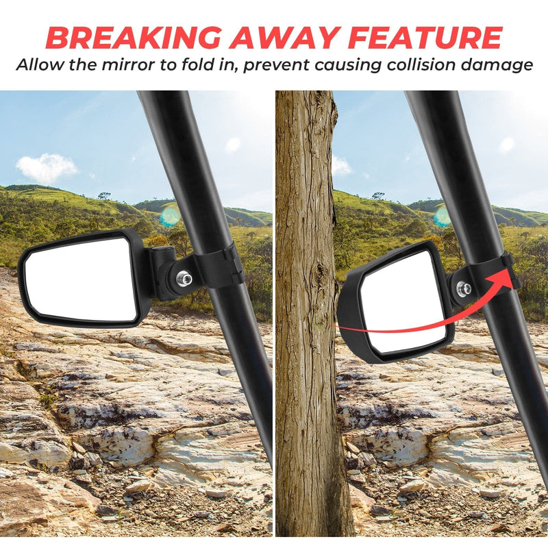 Load image into Gallery viewer, UTV 1.65"-2" Rear View Mirror &amp; 1.75" Round Tube Convex Side Mirror
