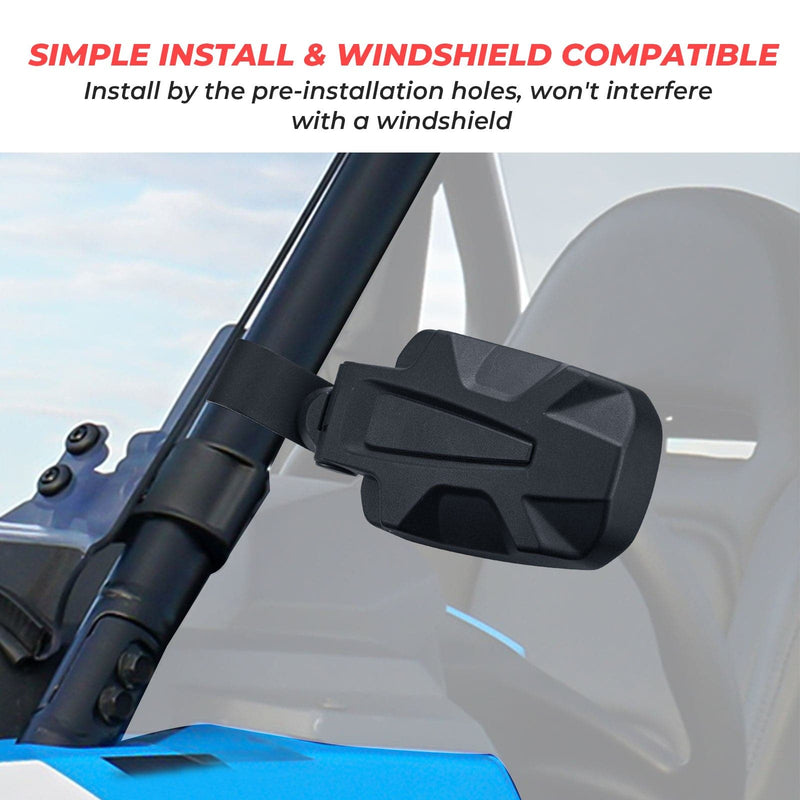 Load image into Gallery viewer, Adjustable Side View Convex Mirror for 1.75" Roll Cage Fit Yamaha Rhino
