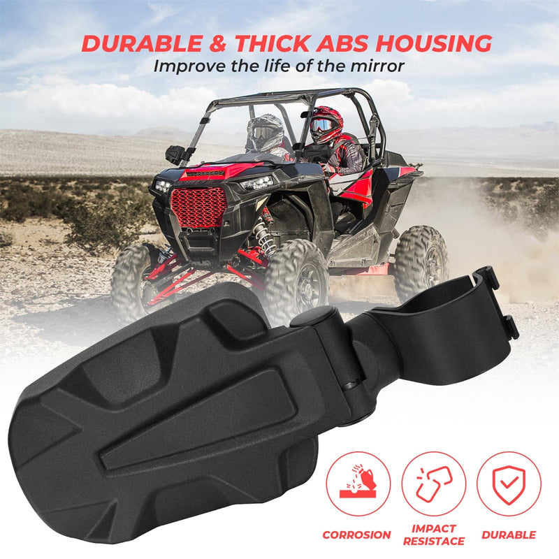 Load image into Gallery viewer, UTV 1.65"-2" Rear View Mirror &amp; 1.75" Round Tube Convex Side Mirror
