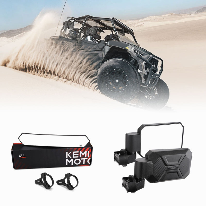 Load image into Gallery viewer, Rear View Mirror and Side Mirrors with 1.6" to 2" Roll Bar Cage
