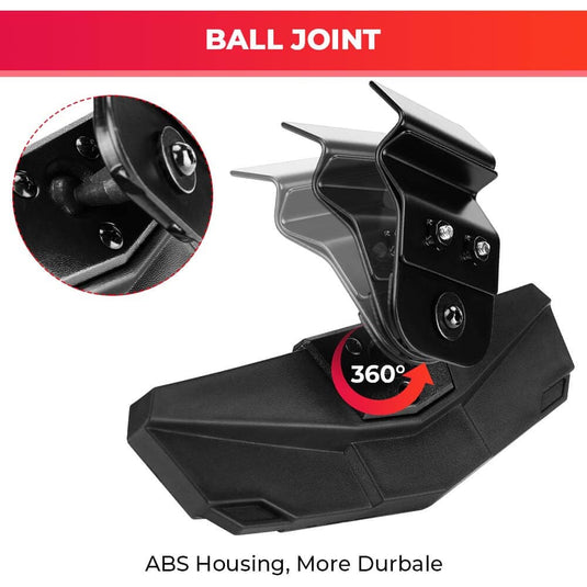 Adjustable Side Mirrors & Rear View Mirror For Polaris Ranger/ Defender