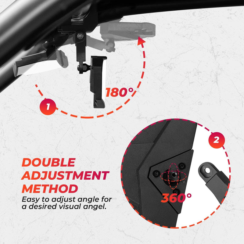 Load image into Gallery viewer, 1.5-2" Rear view Mirror for Polaris RZR/Pioneer/Talon/ X3/ CFMOTO/Kawasaki
