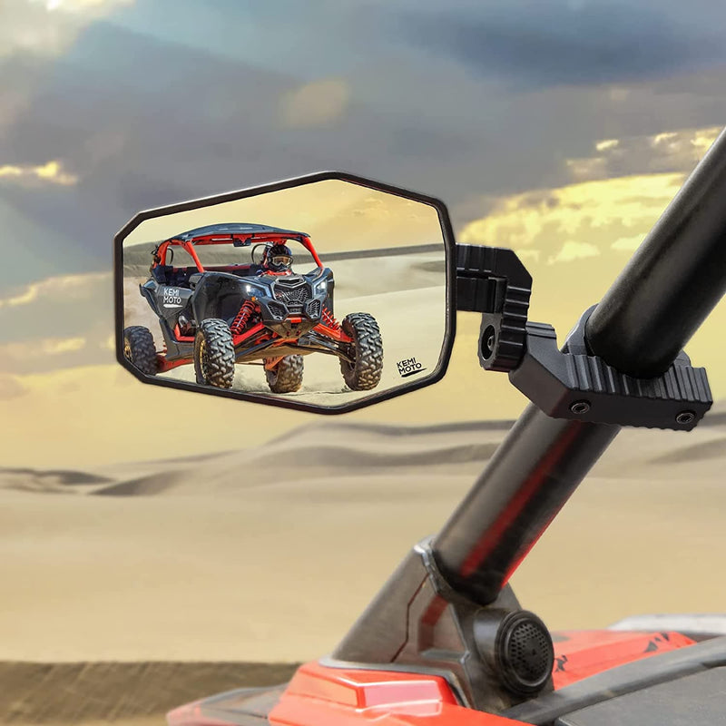 Load image into Gallery viewer, UTV Side Mirrors Fit 1.65"-2" Roll bar for RZR/ X3/ Pioneer/ Talon/ Kawasaki/ CFMOTO (1 pair)
