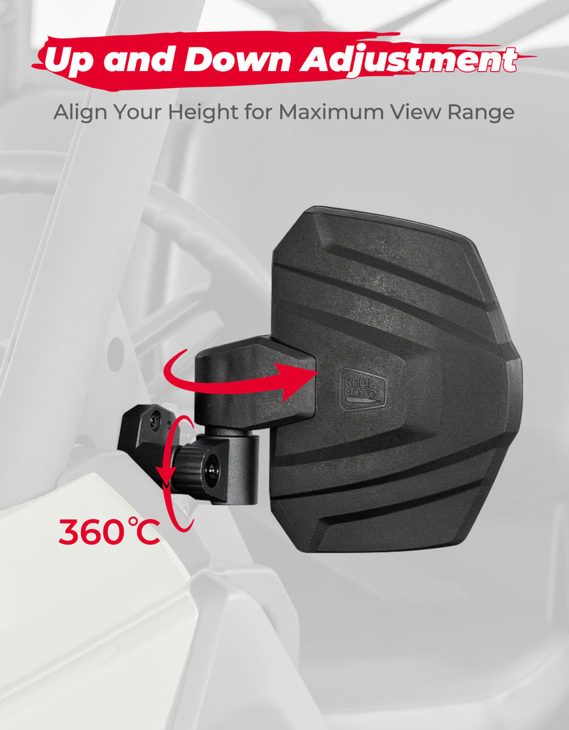 Load image into Gallery viewer, One Pair Side Mirrors for Can Am Defender HD5|8|10
