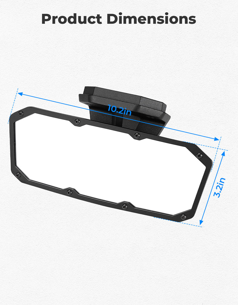Load image into Gallery viewer, 10.2'' Width Center Mirror for Polaris XPEDITION XP/XP 5/ ADV/ADV 5

