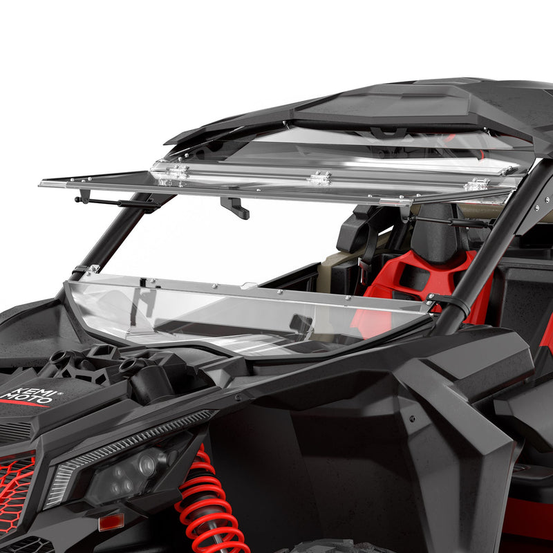 Load image into Gallery viewer, Upgraded Scratch Resistant Flip Windshield for Can-Am Maverick X3/X3 MAX
