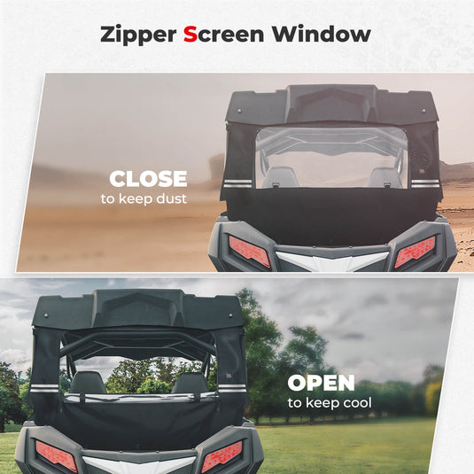 Rear Windshield Roll Up/Down for CFmoto ZForce 500 | 800 | 1000