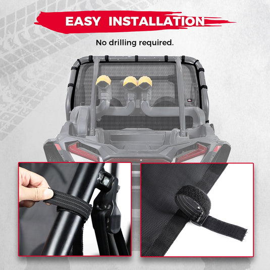 Soft Rear Window Net for Polaris RZR XP/ XP 4 1000