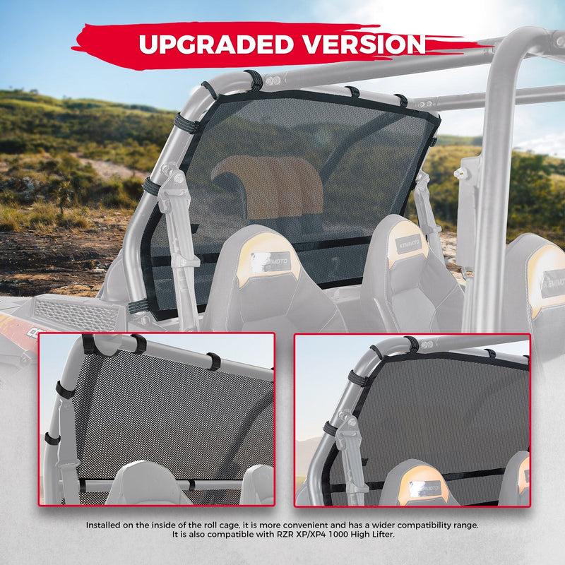 Load image into Gallery viewer, Soft Rear Window Net for Polaris RZR XP/ XP 4 1000
