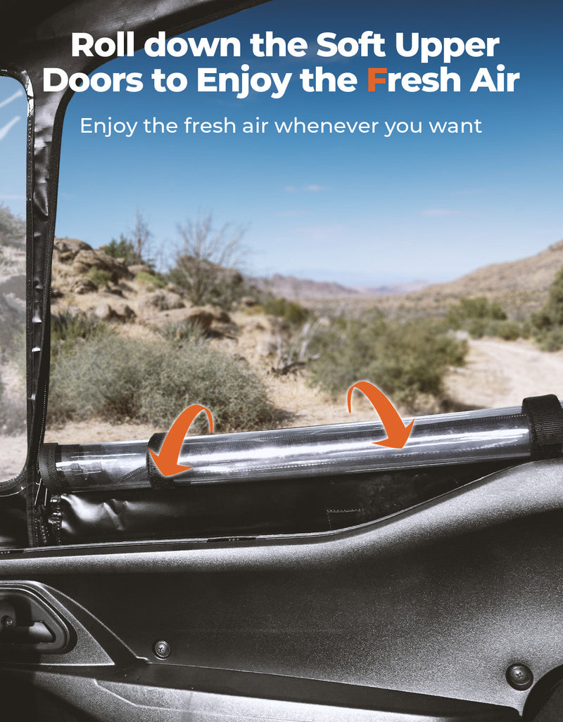 Load image into Gallery viewer, Soft Upper Doors for 2020+ Kawasaki Teryx 1000 (2024 Upgraded Version)
