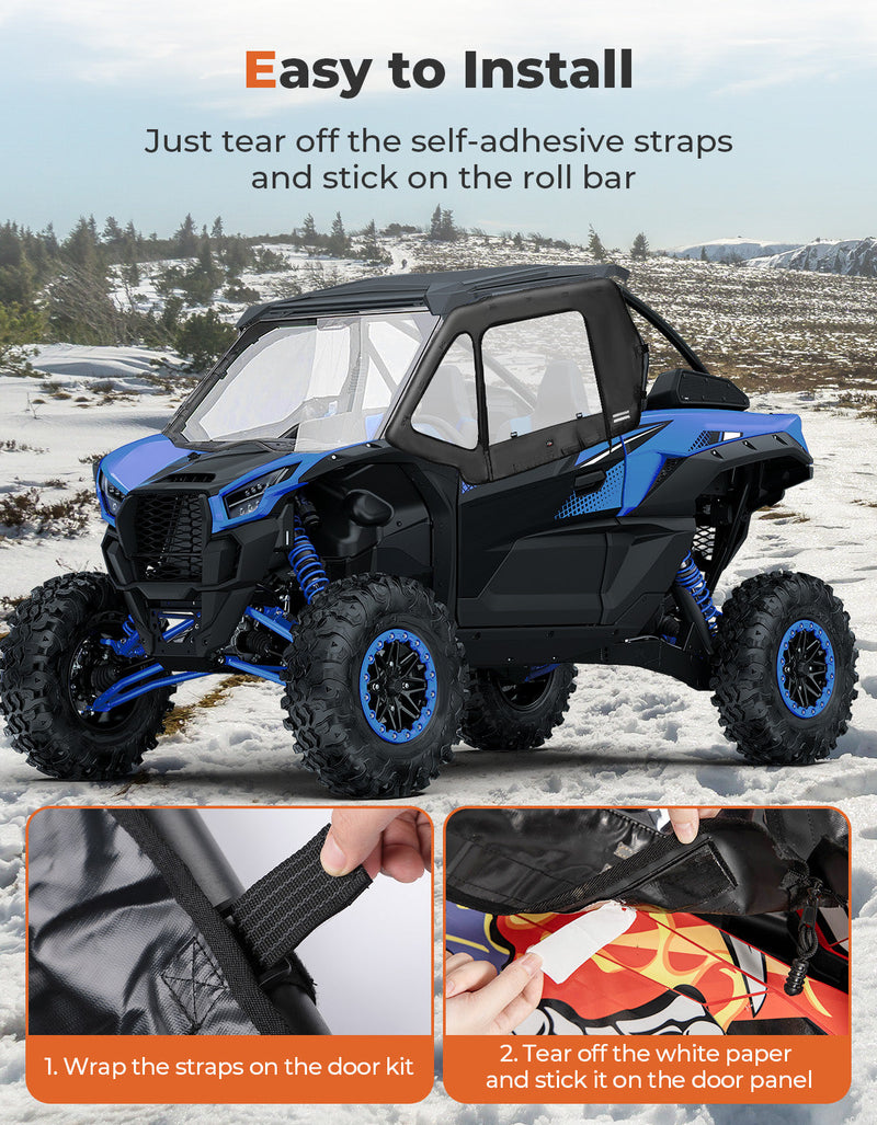 Load image into Gallery viewer, Soft Upper Doors for 2020+ Kawasaki Teryx 1000 (2024 Upgraded Version)
