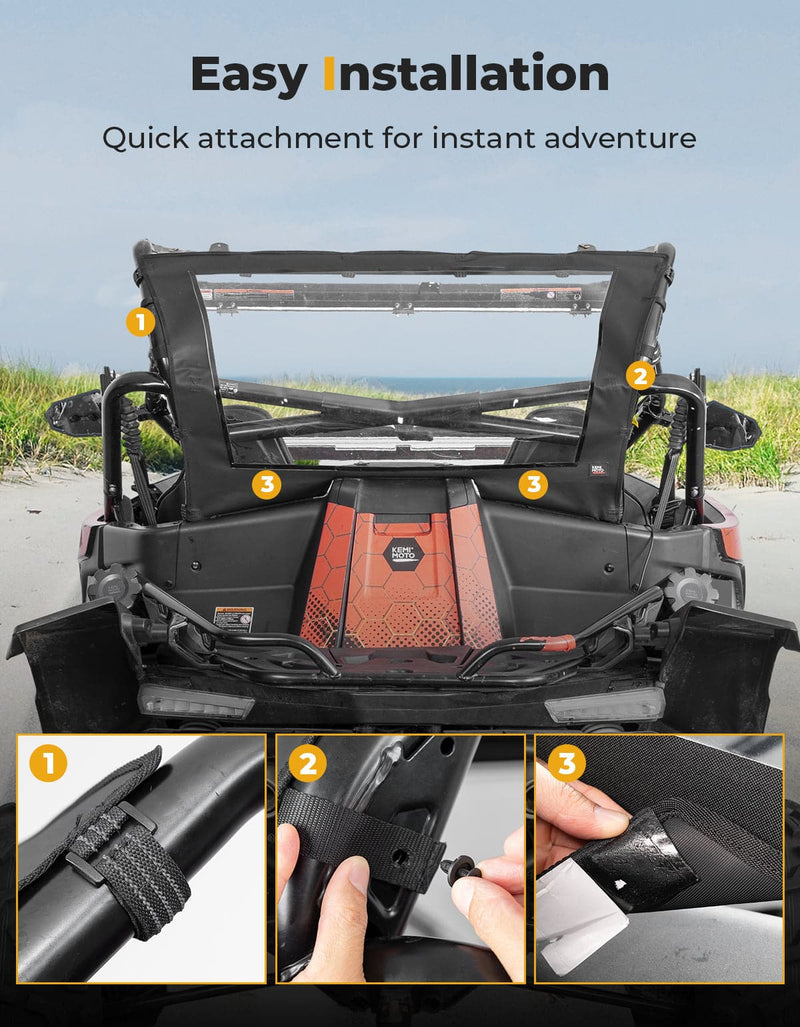 Load image into Gallery viewer, UTV Soft Rear Windshield for CFMOTO ZForce 950
