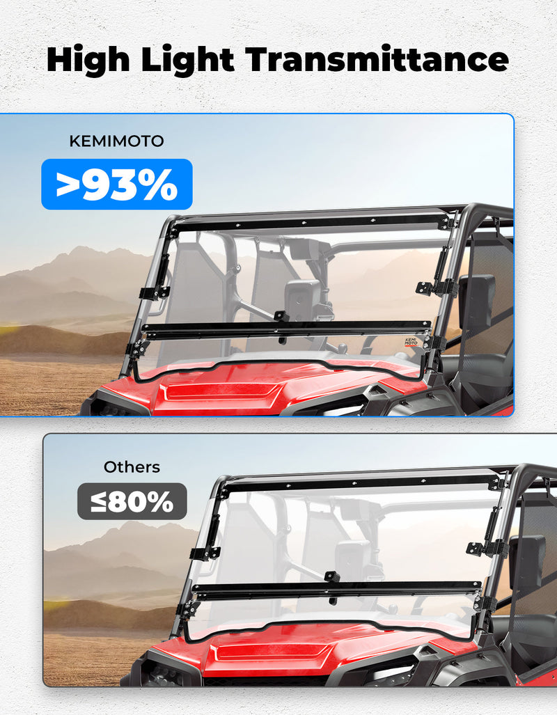 Load image into Gallery viewer, UTV2-IN-1 Flip Windshield for Pioneer 1000 /1000-5 /1000-6
