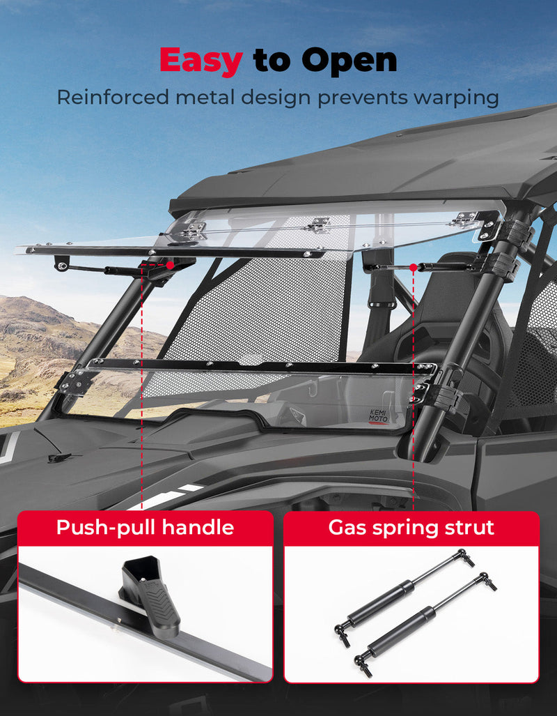 Load image into Gallery viewer, Flip 2-in-1 Windshield for Talon 1000X/1000R/1000X-4
