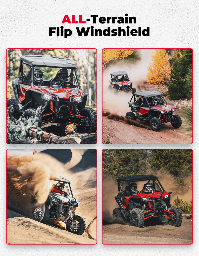 Load image into Gallery viewer, Flip 2-in-1 Windshield for Talon 1000X/1000R/1000X-4
