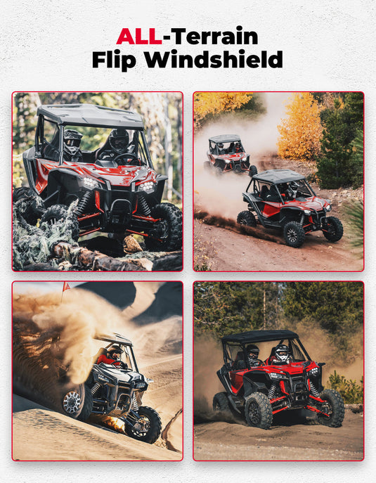 Flip 2-in-1 Windshield for Talon 1000X/1000R/1000X-4