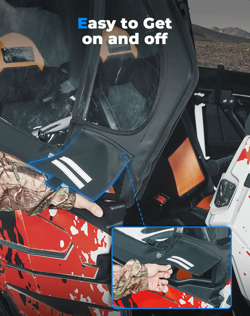 Load image into Gallery viewer, Upper Doors with Steel Frame for Polaris RZR XP 1000 / XP Turbo 2016-2023
