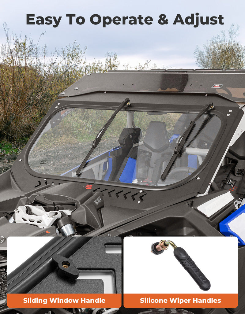 Load image into Gallery viewer, Glass Windshield with Sliding Vents for Can-Am Maverick X3 / X3 MAX
