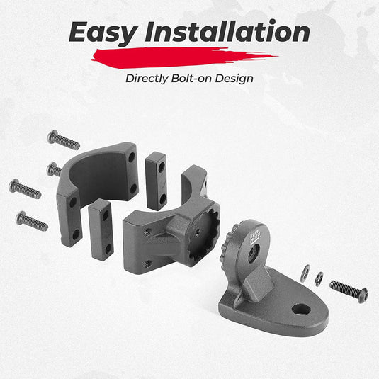 1 PCS UTV Whip Mount Flag Light Mount for 1.75-2 inch Roll Bar