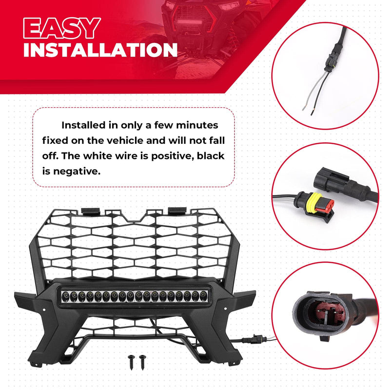 Load image into Gallery viewer, Front Lower Mesh Grill Radiator Guards for Polaris RZR XP 1000/ Turbo

