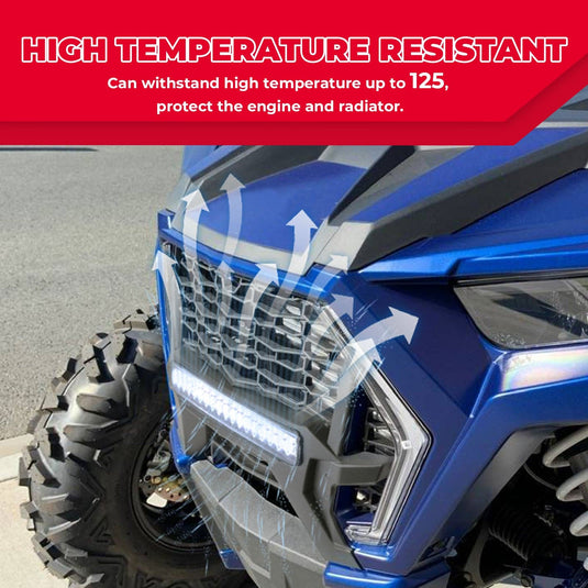 Front Lower Mesh Grill Radiator Guards for Polaris RZR XP 1000/ Turbo