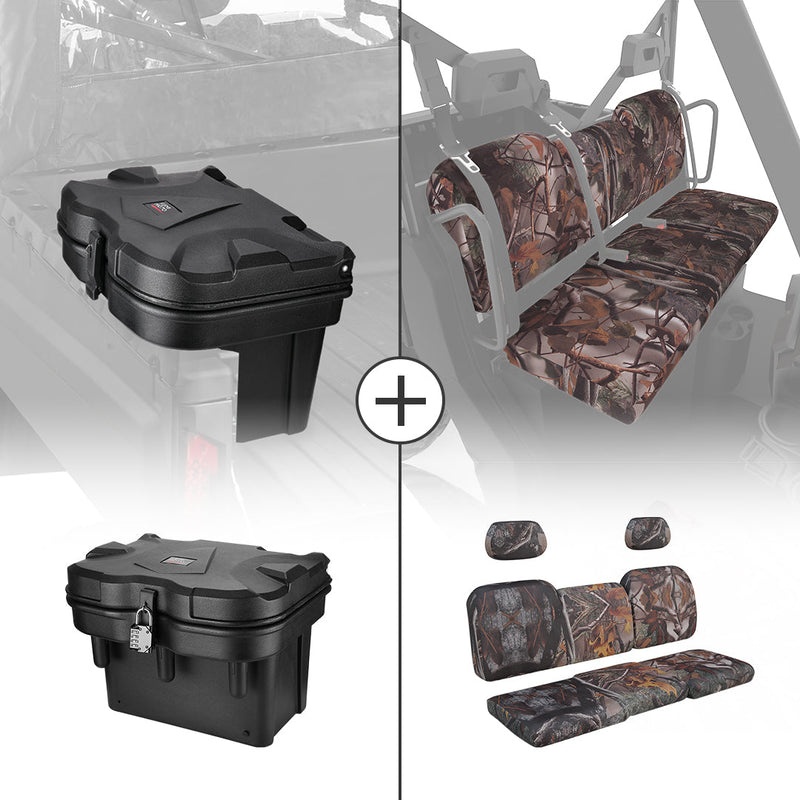 Load image into Gallery viewer, 20L Cargo Storage Box &amp; Camouflage Seat Cover for Ranger 1000/ XP 1000
