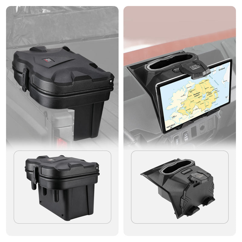 Load image into Gallery viewer, Cargo Storage Device Bed Box and Tablet Holder for Polaris Ranger
