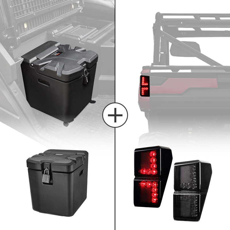 Load image into Gallery viewer, Under Seat Storage Box &amp; Tail Light for Polaris Ranger
