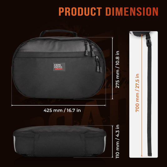 UTV Drive Belt Storage Bag with Reflective Strip