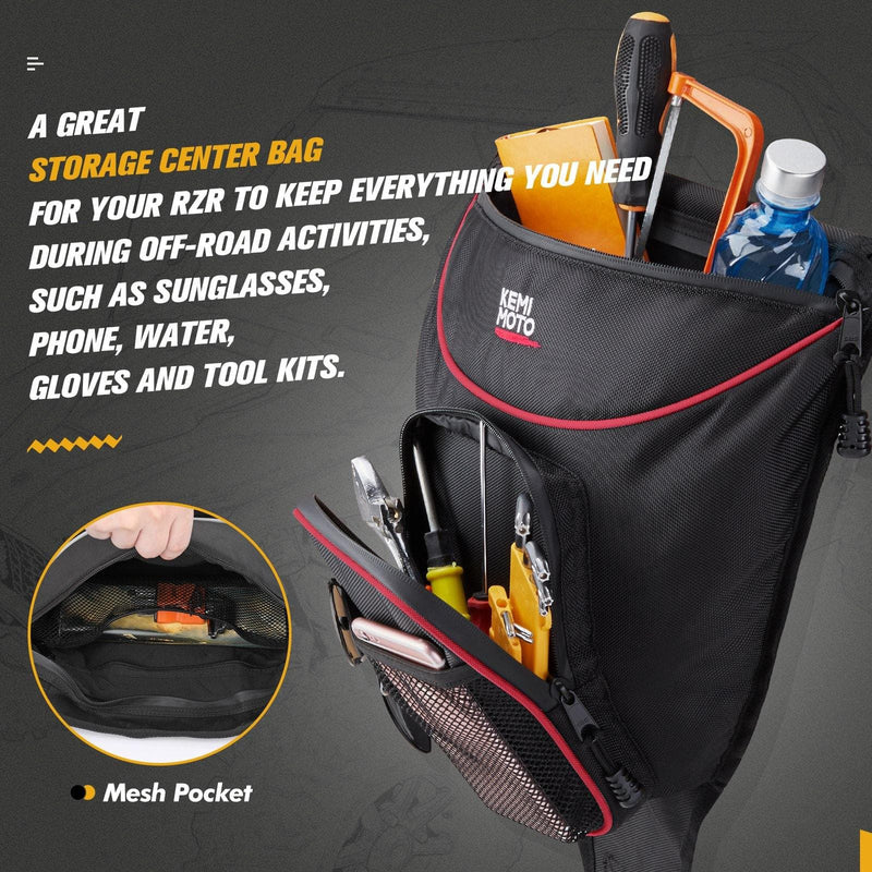 Load image into Gallery viewer, UTV Cab Pack Center Seat Storage Bag for Polaris RZR 900 570 800 XP 1000
