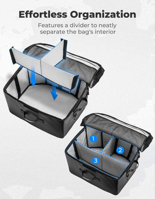 65L UTV Rear Cargo Storage Bag for RZR XP 1000/ RZR PRO XP 1000