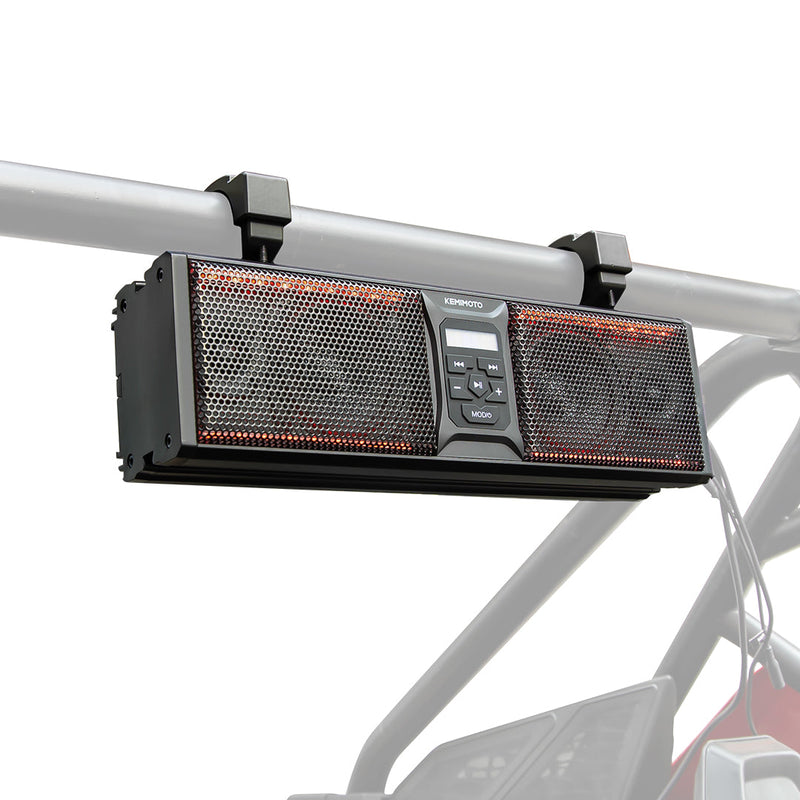Load image into Gallery viewer, 16'' RGB UTV ATV Golf Cart Sound Bar, BT 5.0, Amplified, IP65 Waterproof Dustproof
