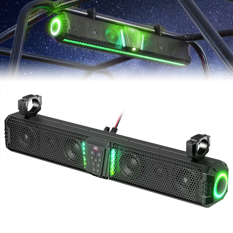 Load image into Gallery viewer, KEMIMOTO Midnight 80 32-inch 6-Speaker RGB UTV Sound Bar
