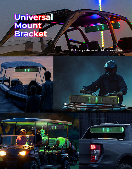 KEMIMOTO Midnight 80 32-inch 6-Speaker RGB UTV Sound Bar
