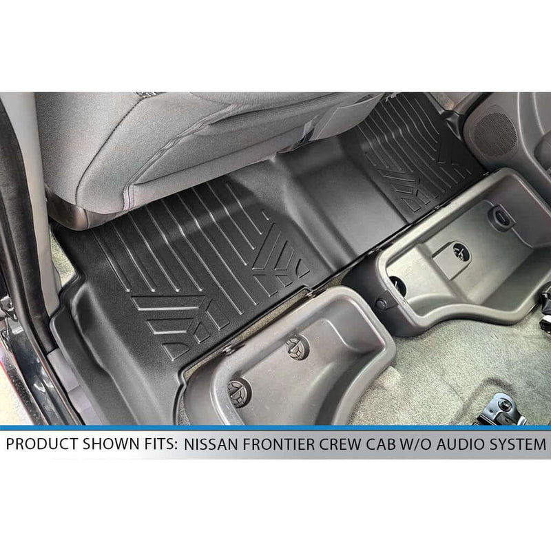 Load image into Gallery viewer, SmartCoverage™ Custom Fit Floor Liners For 2008-2021 Nissan Frontier Crew Cab with Dual Drivers Side Floor Posts
