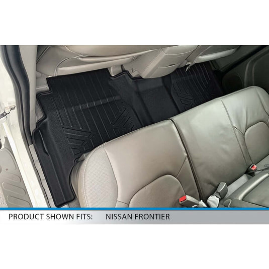 SmartCoverage™ Custom Fit Floor Liners For 2008-2021 Nissan Frontier Crew Cab with Dual Drivers Side Floor Posts