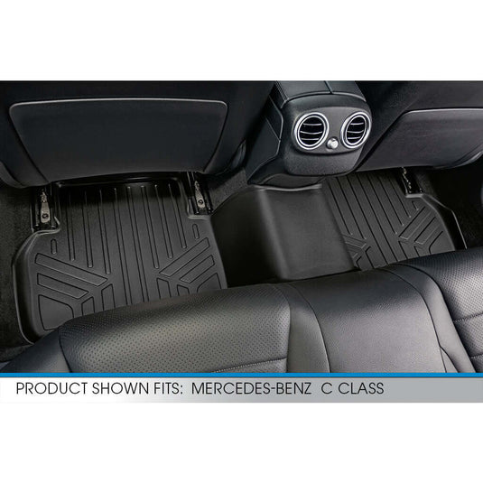 Smart Trim™ Custom Fit Floor Liners For 2015-2021 Mercedes Benz C Class Sedan (No Hybrid Models)