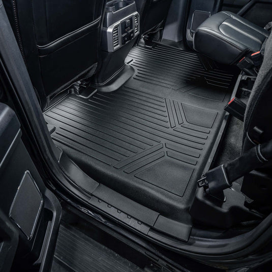 SMARTLINER Custom Fit Floor Liners For 2022-2025 Ford F-150 Lightning Only fits with 2nd Row Bucket seats without under seat fold-flat storage