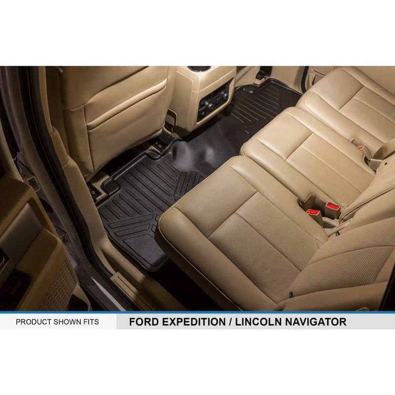 Load image into Gallery viewer, Smart Trim™ Custom Fit Floor Liners For 2011 - 2017 Ford Expedition EL/ Lincoln Navigator (with Console)
