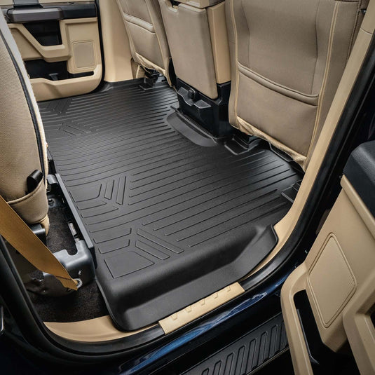 SMARTLINER Custom Fit Floor Liners For 2017-2025 Ford F-250|F-350 Super Crew Cab with 1st Row Bench Seat with Over The Hump Coverage and no 2nd Row Under Seat Storage