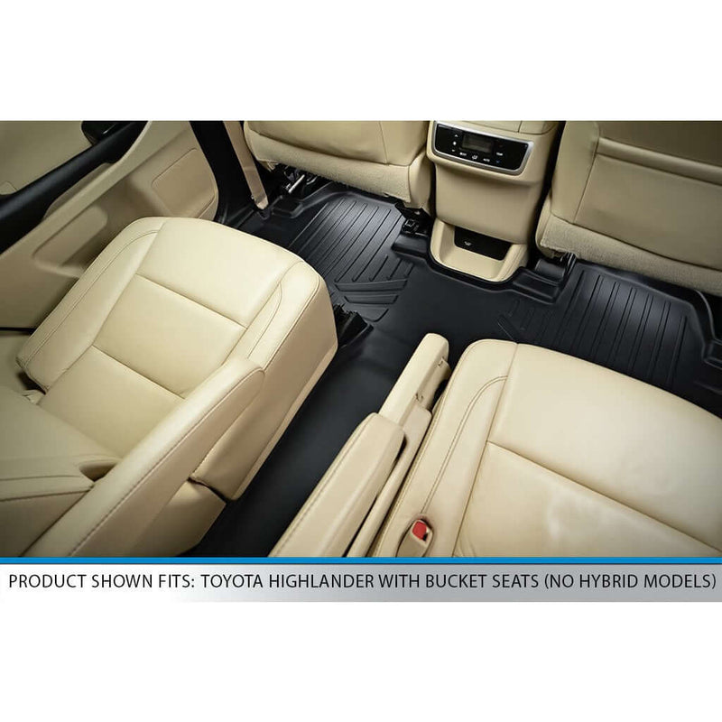 Load image into Gallery viewer, SMARTLINER Custom Fit Floor Liners For 2014-2019 Toyota Highlander with 2nd Row Bucket Seats (No Hybrid Models)
