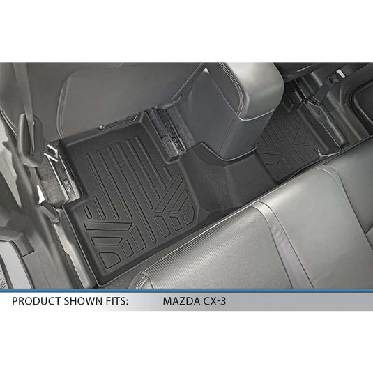 SMARTLINER Custom Fit Floor Liners For 2016-2021 Mazda CX-3 With Cargo Tray